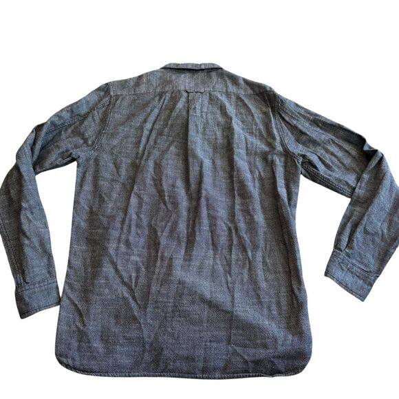 Knowledge Cotton Apparel Long Sleeve Button Down Mens XL Dark Gray Cotton - Picture 13 of 13